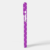 Trendy Traube, Lila Kreuz-Muster Case-Mate iPhone Hülle (Rückseite / Links)
