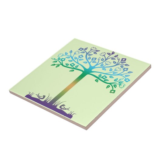 Trendy Tree Design Fliese (Seite)