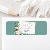 Trendy Trendy Cotton Floral Frame Aquamarine Hochz (Insitu)