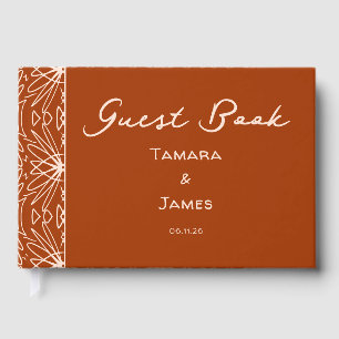 Trendy Tribal Boho Gemustert Gästebuch