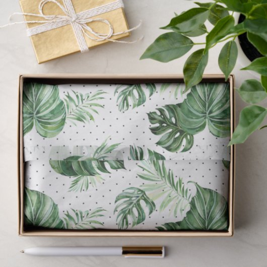 Trendy Tropical Beach Seidenpapier (Geschenk)