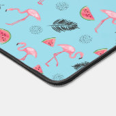 Trendy Tropical Flamingo & Watermelon Muster 2 Schreibtischunterlage (Ecke)