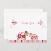 Trendy Tropical Turtle Vielen Dank Hinweis Karten (Vorne/Hinten)