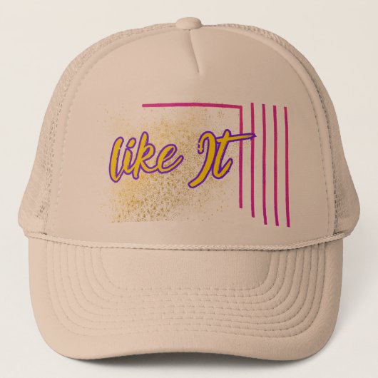 Trendy Trucker Hat Design für Männer auf Zazzle Truckerkappe (Vorderseite)