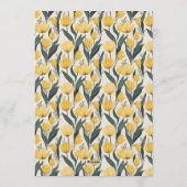 Trendy Tulip Aesthetic Spring Birthday Einladung (Rückseite)