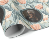 Trendy Tulip Flower Spring Birthday Geschenkpapier (Rolleneckpunkt)