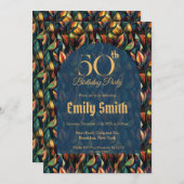 Trendy Tulip Luxury Nature-Inspired Parties Einladung (Vorne/Hinten)