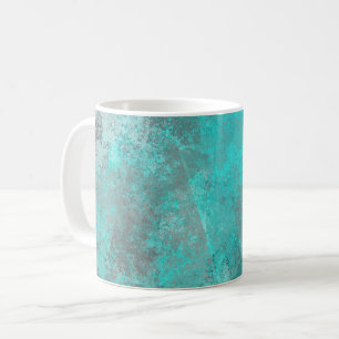 Trendy Türkis und Graufarben Kaffeetasse