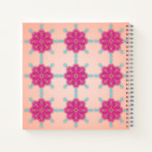 Trendy Turquoise Fuchsia Fashion Notizblock (Rückseite)