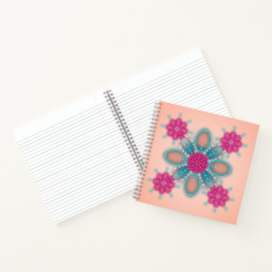 Trendy Turquoise Fuchsia Fashion Notizblock