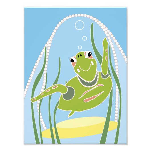 Trendy Turtle Print Fotodruck (Vorne)