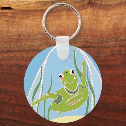 Trendy Turtle Schlüsselanhänger (Vorderseite)