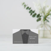 Trendy Tuxedo-Catering-Barkeeper beruflich Visitenkarte (Stehend Vorderseite)