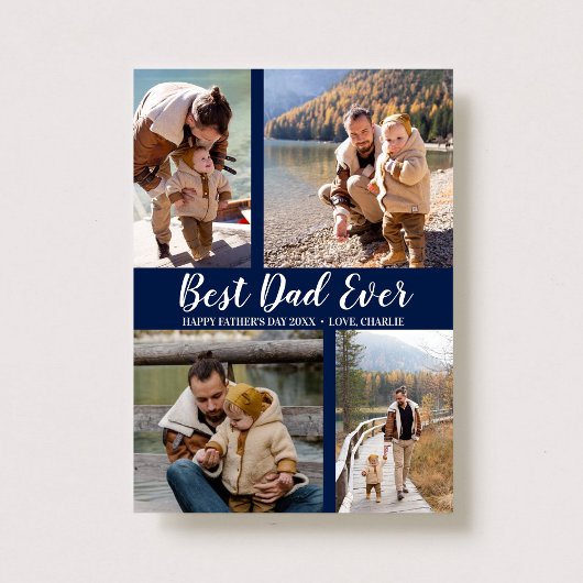 Trendy Typografie 4 Foto Collage Vatertag