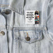 Trendy Typografie Best Friends Names Foto Collage Button (Beispiel)