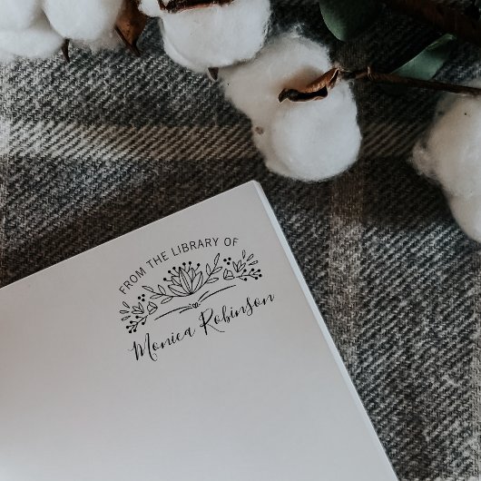 Trendy Typografie botanisch aus der Bibliothek Gummistempel