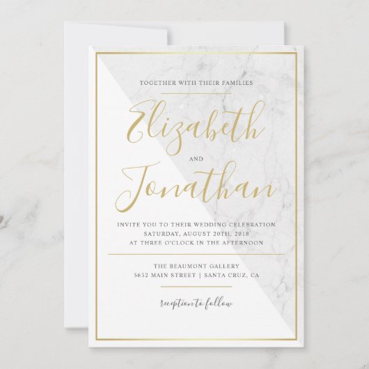 Trendy Typografie| Einladung zum Hochzeitsauftakt (Vorderseite)