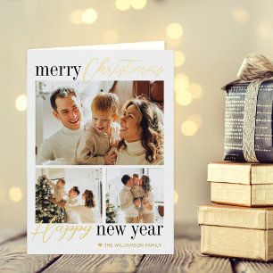 Trendy Typografie Frohe Weihnachten 3 Foto Real