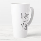 Trendy typografische Umarmung in einer Tasse (Rechte Ecke)