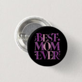 Trendy Typografy Best Mama jemals Button (Vorne & Hinten)