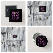 Trendy Typografy Best Mama jemals Button