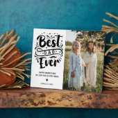 Trendy Typografy Best Vater Ever Foto Fotoplatte (Seite)