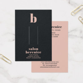 Trendy Typografy Blush Black Hair Clips Display