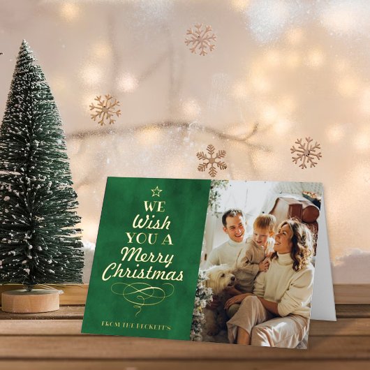 Trendy Typografy Christmas Tree Foto Real