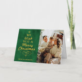 Trendy Typografy Christmas Tree Foto Real (Vorderseite)