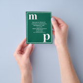 Trendy Typografy Emerald Green Budget Wedding Flyer (Gruppe)