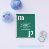 Trendy Typografy Emerald Green Budget Wedding Flyer (Einzeln)