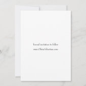 Trendy Typografy Text Foto Wedding Save The Date (Rückseite)