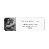 Trendy Typografy Text und Foto Schwarz/Weiß (Vorne)