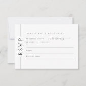 Trendy Typografy Wedding Invite UAWG Reply Card RSVP Karte (Vorderseite)