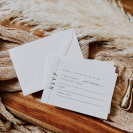 Trendy Typografy Wedding Invite UAWG Reply Card RSVP Karte
