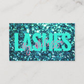 Trendy Typography Beauty Makeup Artist Lashes Visitenkarte (Vorderseite)