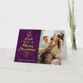 Trendy Typography Christmas Tree Photo Real (Vorderseite)