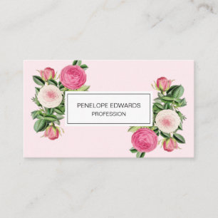 Trendy u. elegante Geschäftskarte der rosa Visitenkarte