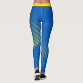 Trendy Ukraine & Ukrainische Flag Mode / Sport Leggings (Rückseite)