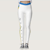 Trendy Ukraine & Ukrainische Flaggenmode /sport Leggings (Vorderseite)