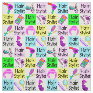 TRENDY UND CHIC HAIR STYLIST FABRIC STOFF