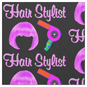 TRENDY UND CHIC HAIR STYLIST STOFF (Nahaufnahme)