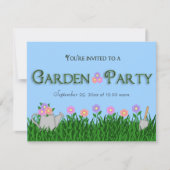Trendy und elegantes Garden Party Einladung (Vorderseite)