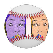 Trendy und farbenfroh baseball (Vorderseite)