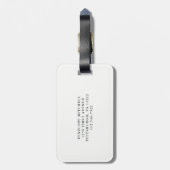 Trendy und Funny Pflanze Lady mit Cactus Gepäckanhänger (Rückseite vertikal)