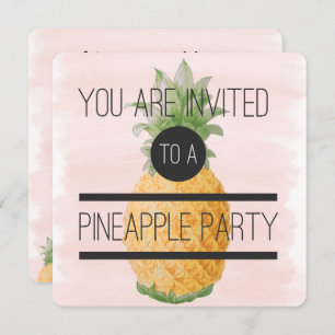 Trendy und lustiges Ananas Party Einladung