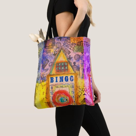 Trendy und stilvoll Lucky Bingo Tote Bag Tasche (Von Nahem)