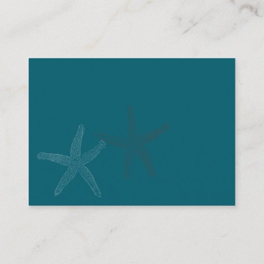 Trendy under Sea Baby Duwer Windschutzscheibe Begleitkarte (Rückseite)