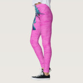 Trendy Unicorn Fantasy On Pink Grunge Leggings (Links)