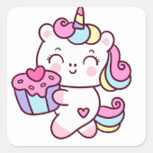 Trendy Unicorn Sticker (Vorderseite)